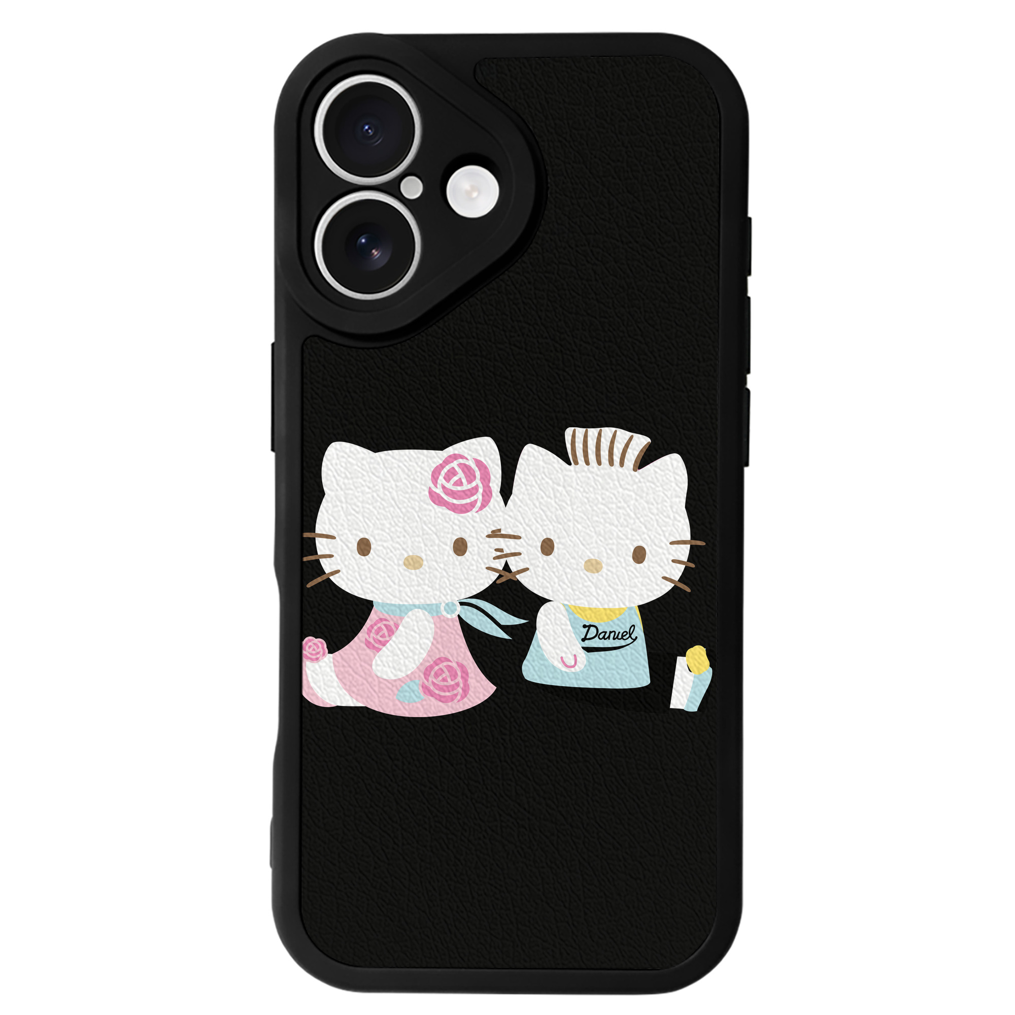 （画像用） Hello Kitty ハローキティ 【iPhone 16シリーズ対応】シリコンスマホケース（レザー調） 材質：シリコン